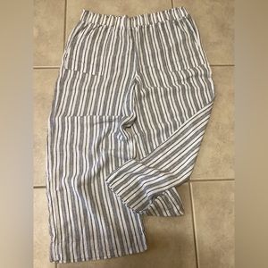 🌱 Time and Tru Wide Leg Linen Blend Pants | Size L | EUC